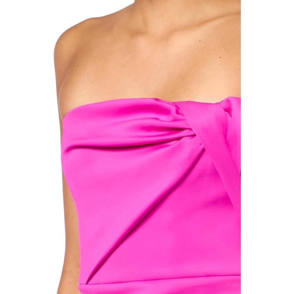 $575 Black Halo Women's Divina Gown Maxi Dress Pink Strapless 2 - Picture 7 of 14